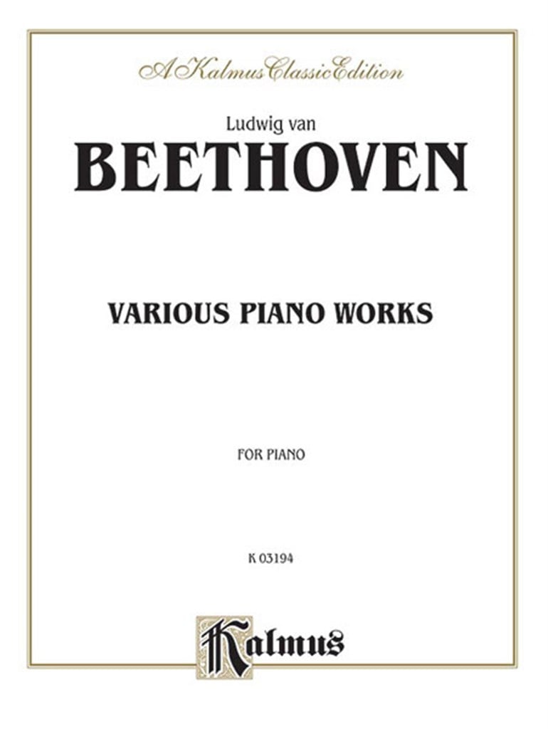 Various Piano Works, Including Complete Bagatelles